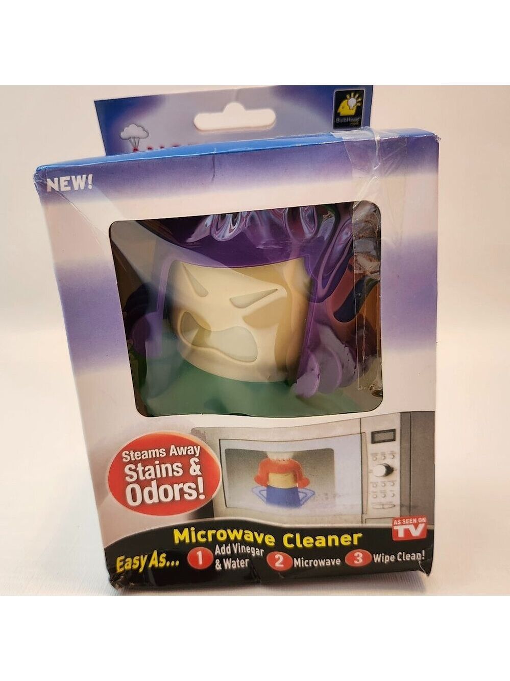 Original Angry Mama Microwave Steam Cleaner BNIP